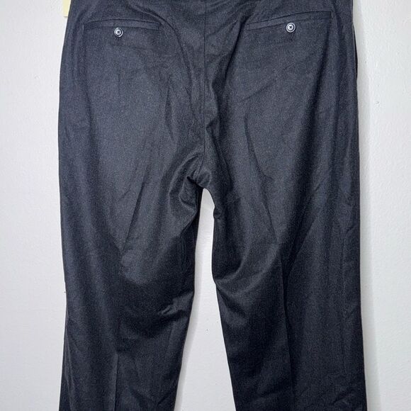 Vigano 1959 Dress Pants Mens 38 Unhemmed Dark Gray 100% Wool - Picture 9 of 10